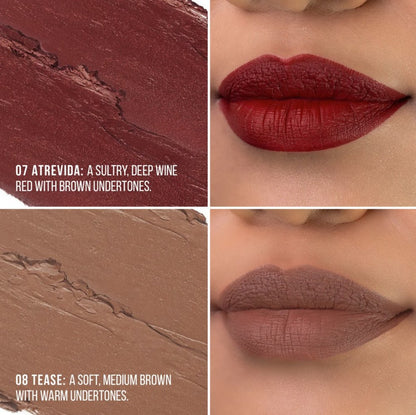 Glamour Us_Italia Deluxe_Makeup_Locked in Place Matte Lippies_Poderosa_193LPL - 01 The best affordable Latina and Mexican makeup, beauty and cosmetics supply store in Chula Vista, San Diego