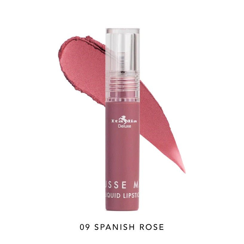 Glamour Us_Italia Deluxe_Makeup_Mousse Matte Liquid Lipstick_Spanish Rose_190 - 09 The best affordable Latina and Mexican makeup, beauty and cosmetics supply store in Chula Vista, San Diego