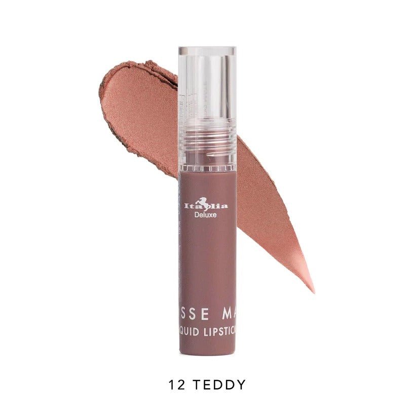 Glamour Us_Italia Deluxe_Makeup_Mousse Matte Liquid Lipstick_Teddy_190 - 12 The best affordable Latina and Mexican makeup, beauty and cosmetics supply store in Chula Vista, San Diego