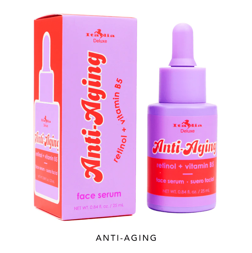 Glamour Us_Italia Deluxe_Skincare_Retinol &amp; Vitamin B5 Anti Aging Facial Serum__400FS - 04 The best affordable Latina and Mexican makeup, beauty and cosmetics supply store in Chula Vista, San Diego