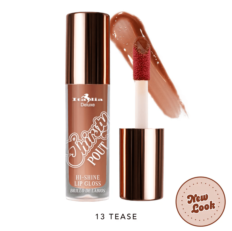 Glamour Us_Italia Deluxe_Makeup_Thirsty Pout High Shine Lip Gloss_Tease_174-13 The best affordable Latina and Mexican makeup, beauty and cosmetics supply store in Chula Vista, San Diego