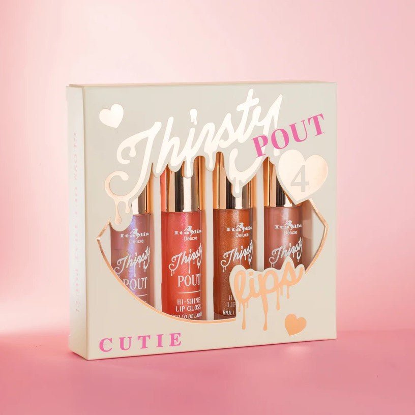 Glamour Us_Italia Deluxe_Makeup_Thirsty Pout Lip Gloss Set (4 pieces)_Cutie_174SET-2 The best affordable Latina and Mexican makeup, beauty and cosmetics supply store in Chula Vista, San Diego