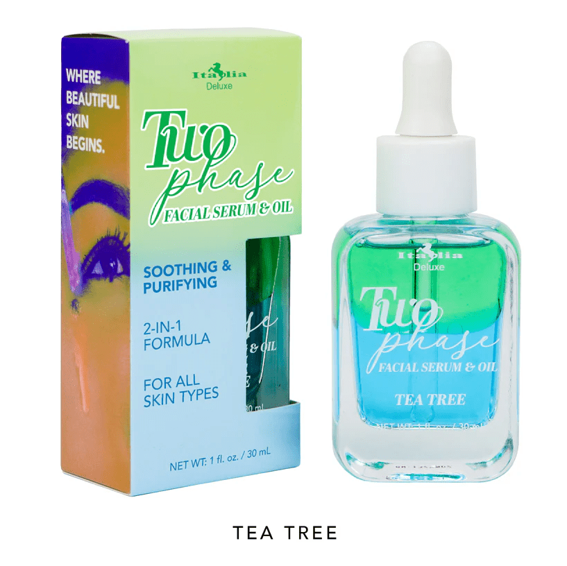 Glamour Us_Italia Deluxe_Skincare_Two Phase Facial Serum &amp; Oil_Tea Tree_TPS - 03 The best affordable Latina and Mexican makeup, beauty and cosmetics supply store in Chula Vista, San Diego