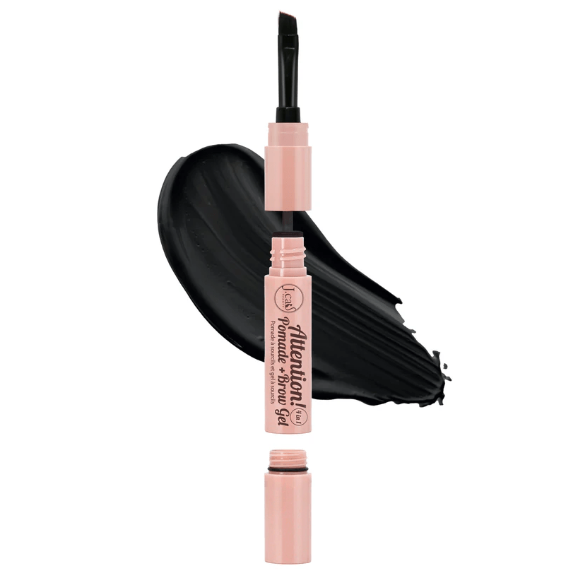 Glamour Us_Jcat_Makeup_Attention! 4 in 1 Pomade + Eyebrow Gel_Ebony_PBG103 The best affordable Latina and Mexican makeup, beauty and cosmetics supply store in Chula Vista, San Diego