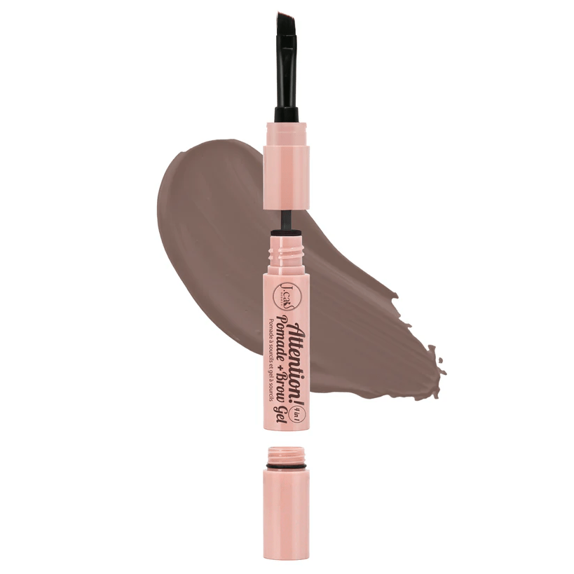 Glamour Us_Jcat_Makeup_Attention! 4 in 1 Pomade + Eyebrow Gel_Soft Brown_PBG101 The best affordable Latina and Mexican makeup, beauty and cosmetics supply store in Chula Vista, San Diego