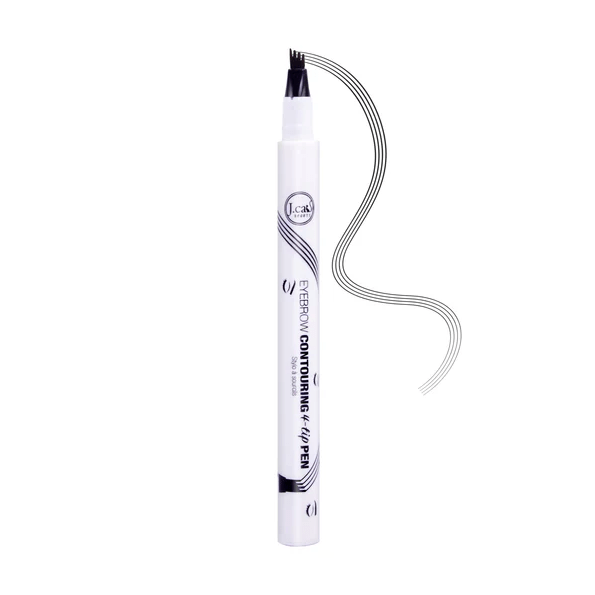Glamour Us_Jcat_Makeup_Eyebrow Contouring 4 Tip Brow Pen_Charcoal Black_ETP104 The best affordable Latina and Mexican makeup, beauty and cosmetics supply store in Chula Vista, San Diego