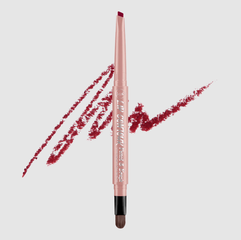 Glamour Us_Jcat_Makeup_Lip Contour Liner Pencil &amp; Brush_Deep Brick Red_LCP211 The best affordable Latina and Mexican makeup, beauty and cosmetics supply store in Chula Vista, San Diego