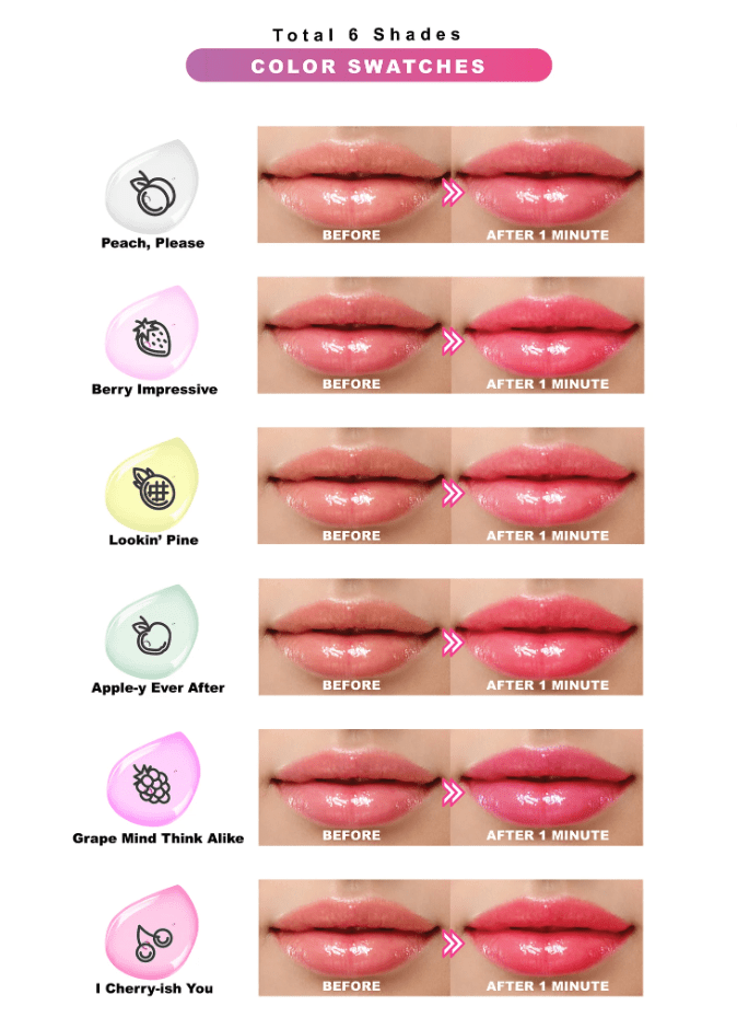 Glamour Us_Jcat_Makeup_Lipspect Lip Switch Color Changing Lip Oil_Peach Please_LLO101