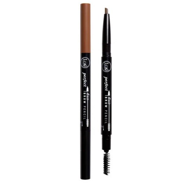 Glamour Us_Jcat_Makeup_Perfect Duo Eyebrow Pencil_Light Brown_BDP108 The best affordable Latina and Mexican makeup, beauty and cosmetics supply store in Chula Vista, San Diego