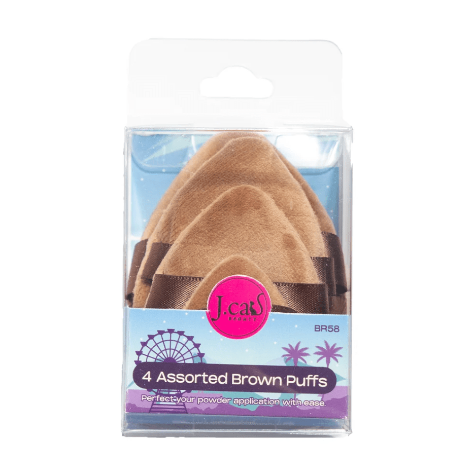 Glamour Us_Jcat_Tools &amp; Brushes_Petite Chocolate Souffle Powder Puffs__BR58 The best affordable Latina and Mexican makeup, beauty and cosmetics supply store in Chula Vista, San Diego