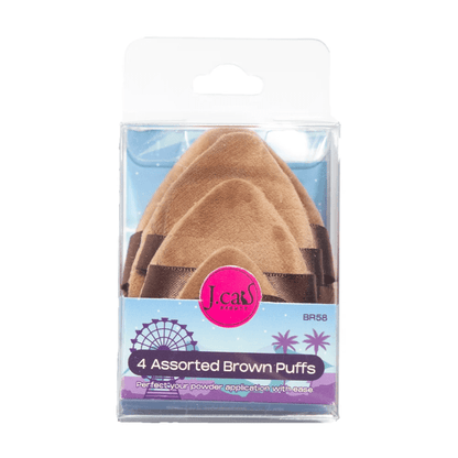 Glamour Us_Jcat_Tools &amp; Brushes_Petite Chocolate Souffle Powder Puffs__BR58 The best affordable Latina and Mexican makeup, beauty and cosmetics supply store in Chula Vista, San Diego
