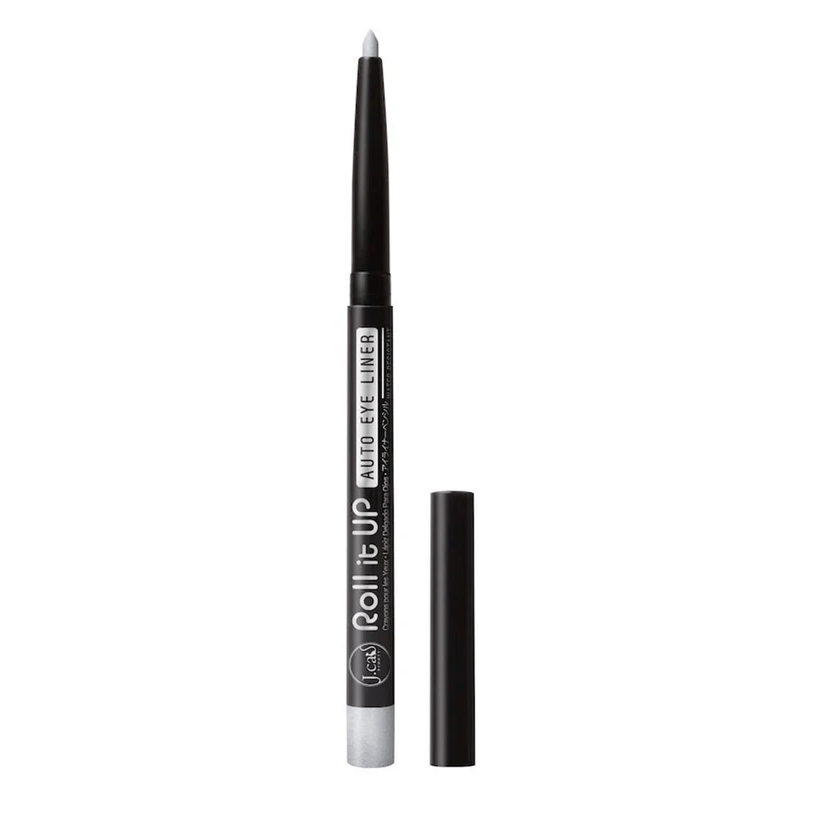 Glamour Us_Jcat_Makeup_Roll It Up Auto Eyeliner Pencil_Ash Silver_RAE111 The best affordable Latina and Mexican makeup, beauty and cosmetics supply store in Chula Vista, San Diego