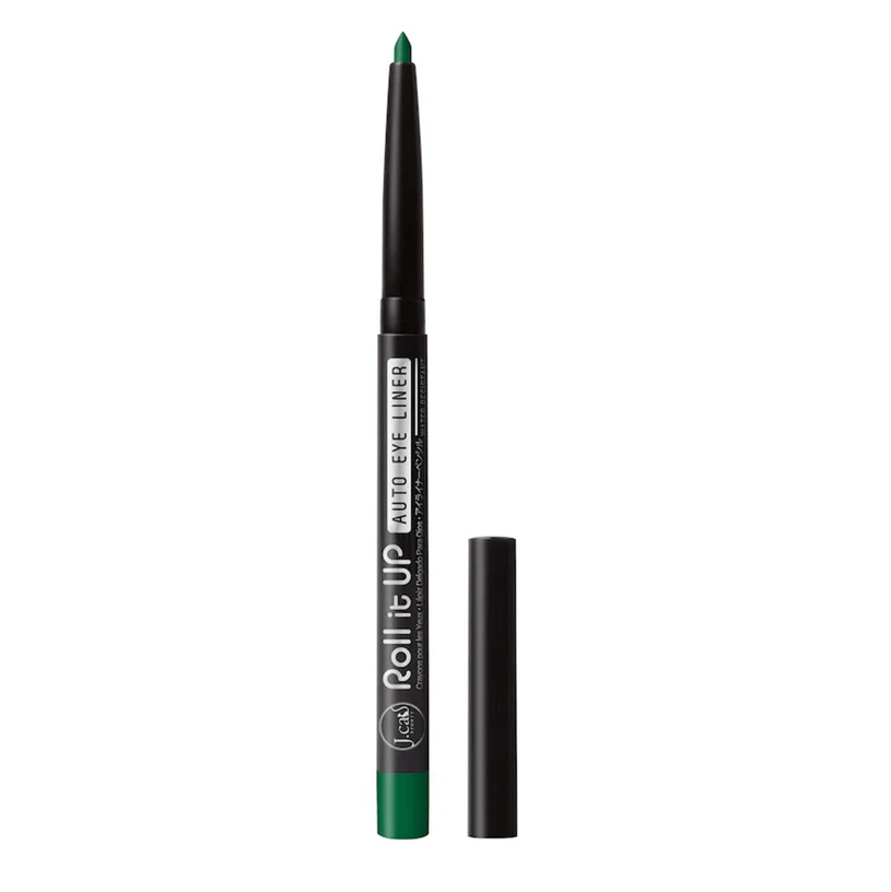 Glamour Us_Jcat_Makeup_Roll It Up Auto Eyeliner Pencil_Hunter Green_RAE108 The best affordable Latina and Mexican makeup, beauty and cosmetics supply store in Chula Vista, San Diego