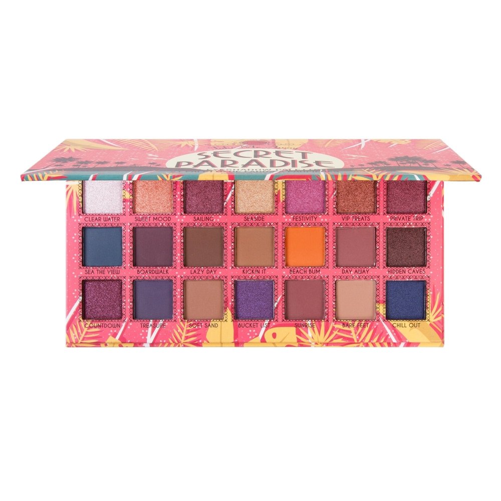 Glamour Us_Jcat_Makeup_Take Me Away 21 Eyeshadow Palettes*_Secret Paradise palette_ESP301