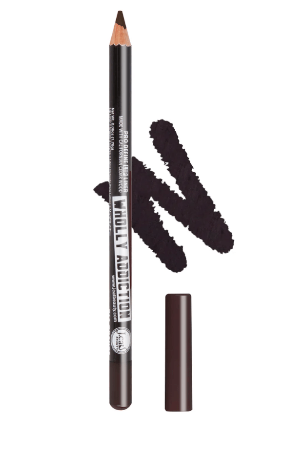 Glamour Us_Jcat_Makeup_Wholly Addiction Pro Define Lip Liner Pencil_Black Brown_WL228 The best affordable Latina and Mexican makeup, beauty and cosmetics supply store in Chula Vista, San Diego