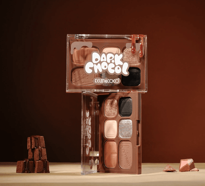Glamour Us_Kevin &amp; Coco_Makeup_Dark Chocolate Eyeshadow &amp; Contour Palette with Lip Gloss__KC1327 The best affordable Latina and Mexican makeup, beauty and cosmetics supply store in Chula Vista, San Diego