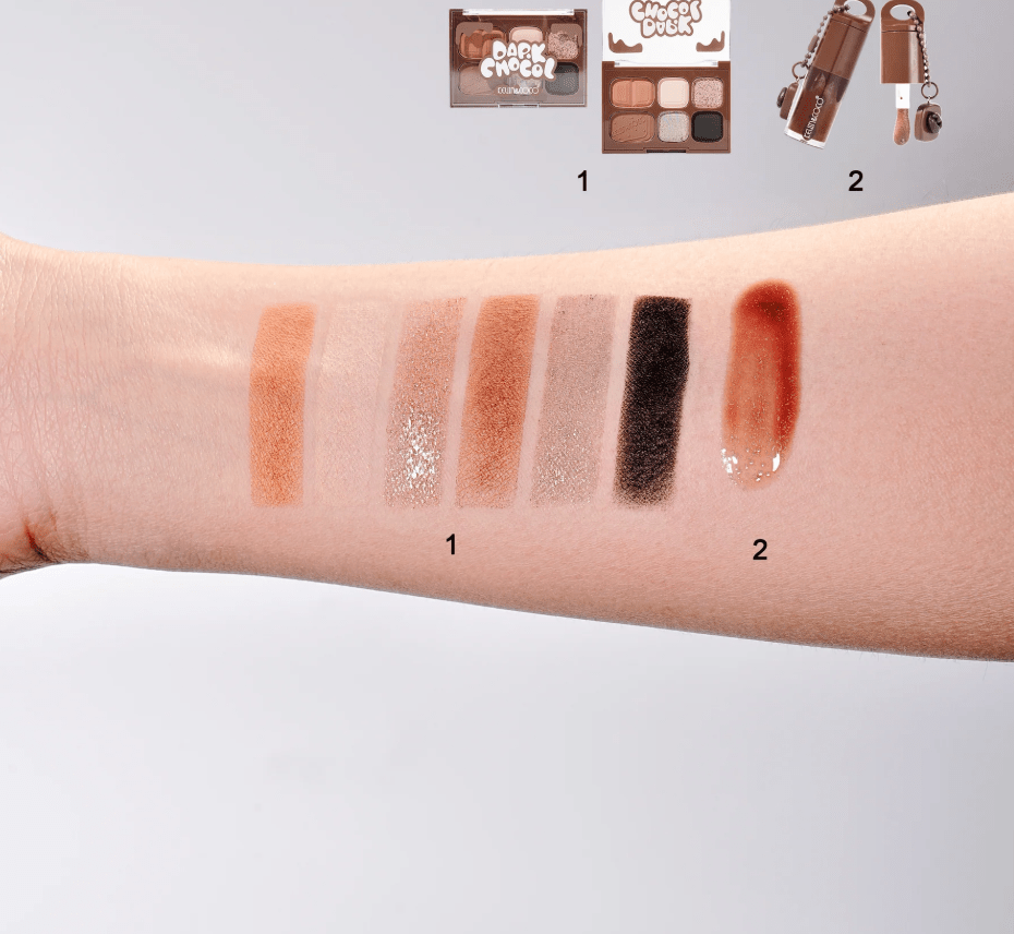 Glamour Us_Kevin &amp; Coco_Makeup_Dark Chocolate Eyeshadow &amp; Contour Palette with Lip Gloss__KC1327 The best affordable Latina and Mexican makeup, beauty and cosmetics supply store in Chula Vista, San Diego