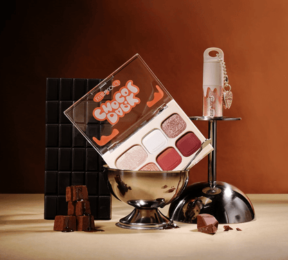 Glamour Us_Kevin &amp; Coco_Makeup_Dark Chocolate Eyeshadow &amp; Highlighter Palette with Lip Gloss__KC1325 The best affordable Latina and Mexican makeup, beauty and cosmetics supply store in Chula Vista, San Diego