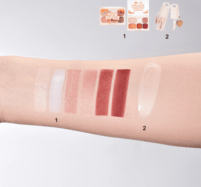 Glamour Us_Kevin &amp; Coco_Makeup_Dark Chocolate Eyeshadow &amp; Highlighter Palette with Lip Gloss__KC1325 The best affordable Latina and Mexican makeup, beauty and cosmetics supply store in Chula Vista, San Diego