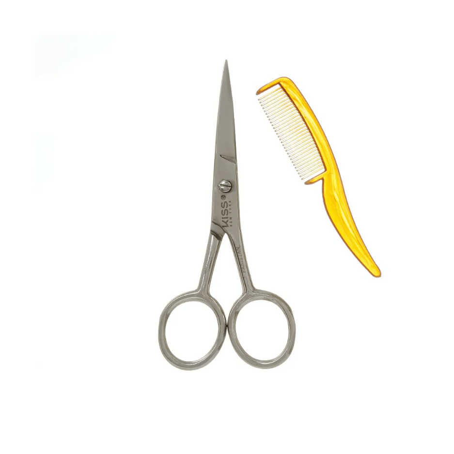 Glamour Us_Kiss_Tools &amp; Brushes_Mustache Scissors &amp; Comb Set__SCI01