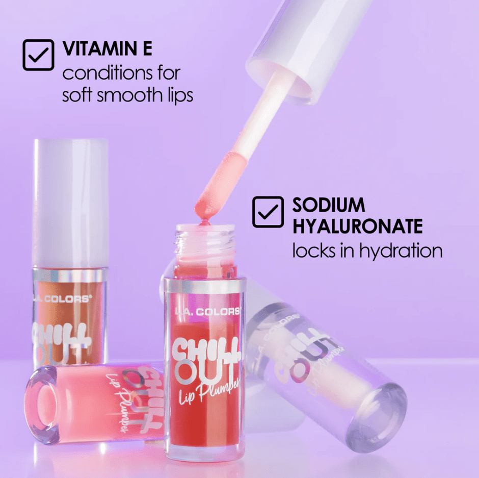 Glamour Us_L.A. Colors_Makeup_Chill Out Lip Plumper_Glassy_CLG467 The best affordable Latina and Mexican makeup, beauty and cosmetics supply store in Chula Vista, San Diego
