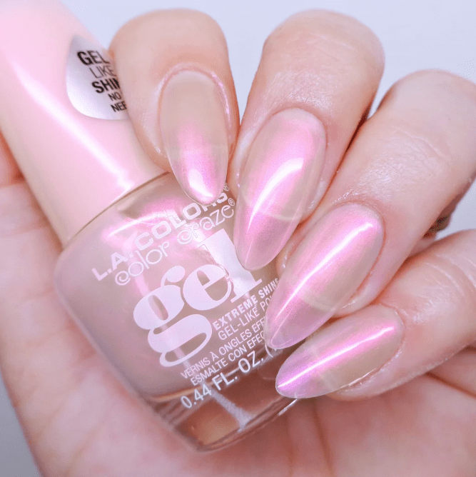 Glamour Us_L.A. Colors_Nails_Color Craze Extreme Shine Gel Polish_Milky Pink_CNL641