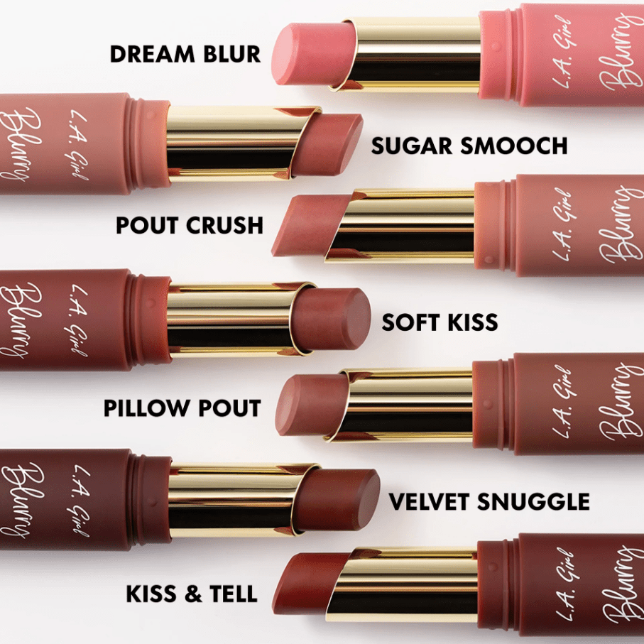 Glamour Us_L.A. Girl_Makeup_Blurry Babe Lip Color Lipstick_Sugar Smooch_GLC611 The best affordable Latina and Mexican makeup, beauty and cosmetics supply store in Chula Vista, San Diego