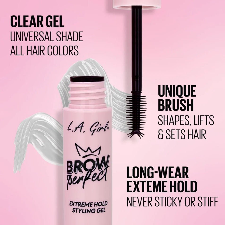 Glamour Us_L.A. Girl_Makeup_Eyebrow Perfect Extreme Hold Styling Gel__GBG389 The best affordable Latina and Mexican makeup, beauty and cosmetics supply store in Chula Vista, San Diego