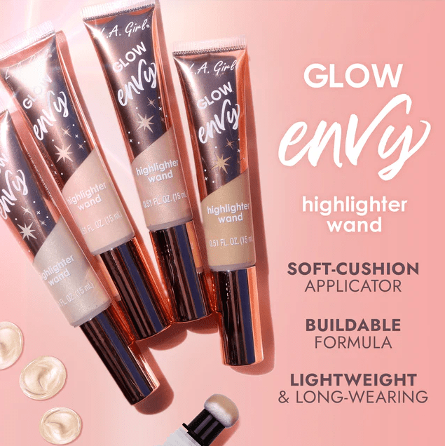 Glamour Us_L.A. Girl_Makeup_Glow Envy Highlighter Wand_Nightlife_GBL575