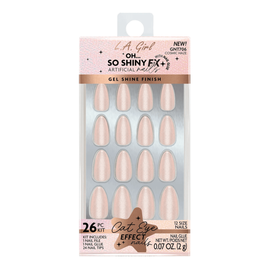 Glamour Us_L.A. Girl_Nails_Oh So Shiny Nail Fx Glue-on Nail Tips - Cosmic Haze__GNT706 The best affordable Latina and Mexican makeup, beauty and cosmetics supply store in Chula Vista, San Diego