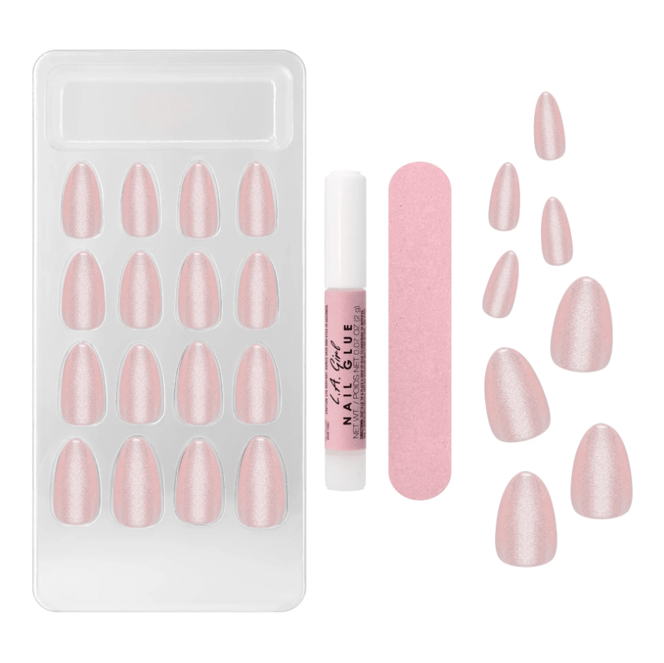 Glamour Us_L.A. Girl_Nails_Oh So Shiny Nail Fx Glue-on Nail Tips - Fairy Floss__GNT705 The best affordable Latina and Mexican makeup, beauty and cosmetics supply store in Chula Vista, San Diego