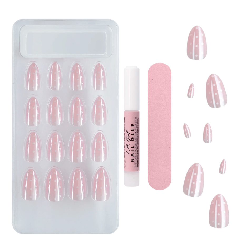 Glamour Us_L.A. Girl_Nails_Oh So Shiny Nail Fx Glue-on Nail Tips - Lovestruck__GNT804 The best affordable Latina and Mexican makeup, beauty and cosmetics supply store in Chula Vista, San Diego