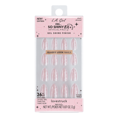 Glamour Us_L.A. Girl_Nails_Oh So Shiny Nail Fx Glue-on Nail Tips - Lovestruck__GNT804 The best affordable Latina and Mexican makeup, beauty and cosmetics supply store in Chula Vista, San Diego