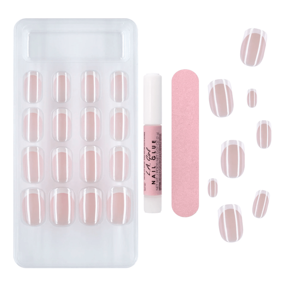 Glamour Us_L.A. Girl_Nails_Oh So Shiny Nail Fx Glue-on Nail Tips - Mirror Mirror__GNT798 The best affordable Latina and Mexican makeup, beauty and cosmetics supply store in Chula Vista, San Diego
