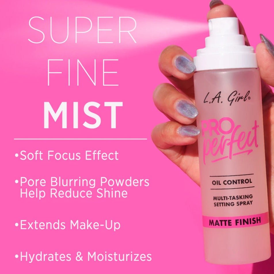 Glamour Us_L.A. Girl_Makeup_PRO Perfect Long - Wear Setting Spray Oil Control__GFS200 The best affordable Latina and Mexican makeup, beauty and cosmetics supply store in Chula Vista, San Diego