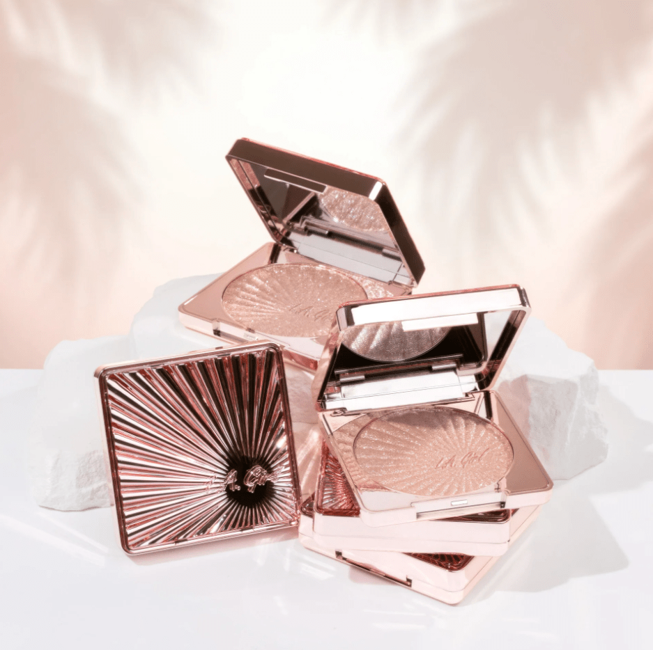 Glamour Us_L.A. Girl_Makeup_Shimmer &amp; Sparkle Highlighter with Mirror__GFP685 The best affordable Latina and Mexican makeup, beauty and cosmetics supply store in Chula Vista, San Diego