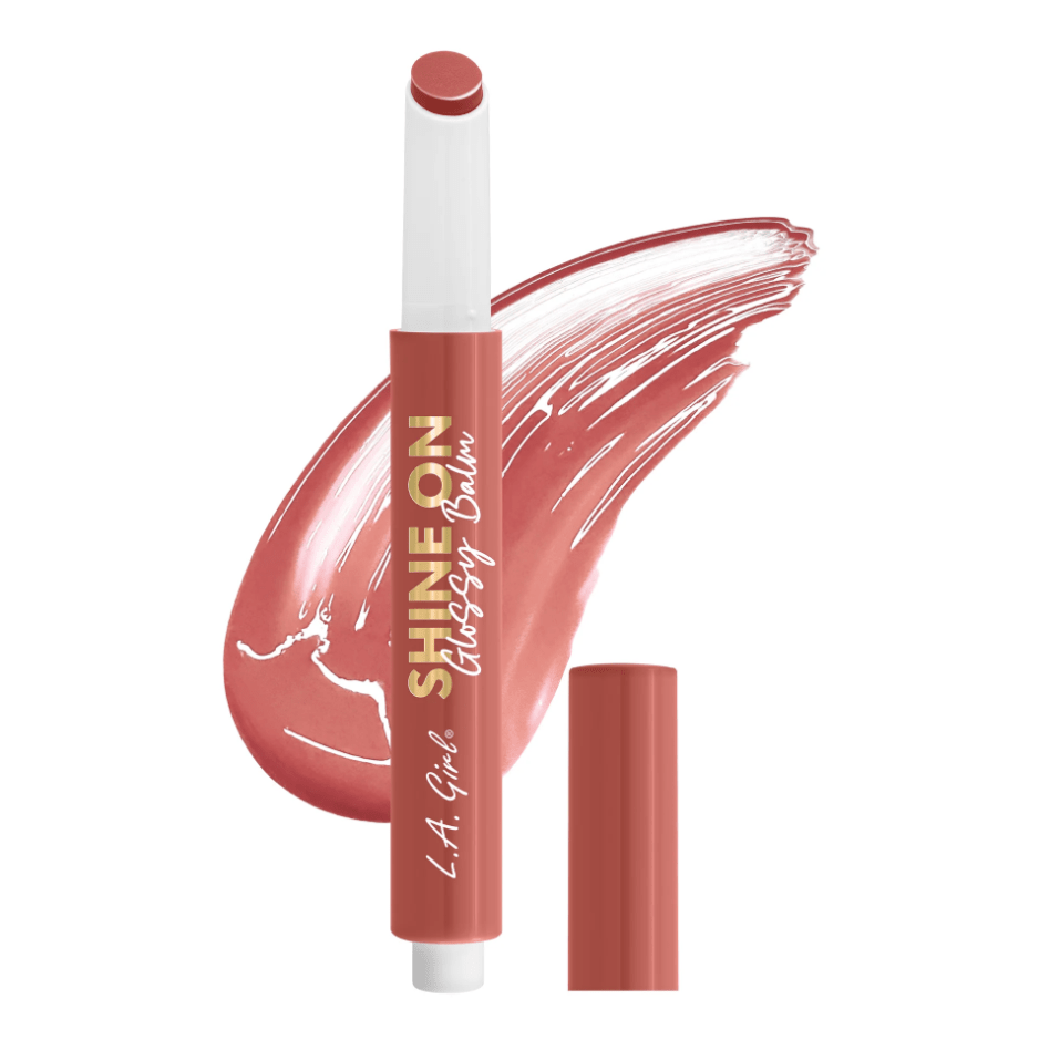 Glamour Us_L.A. Girl_Makeup_Shine On Glossy Balm_Nude Honey_GLC902 The best affordable Latina and Mexican makeup, beauty and cosmetics supply store in Chula Vista, San Diego