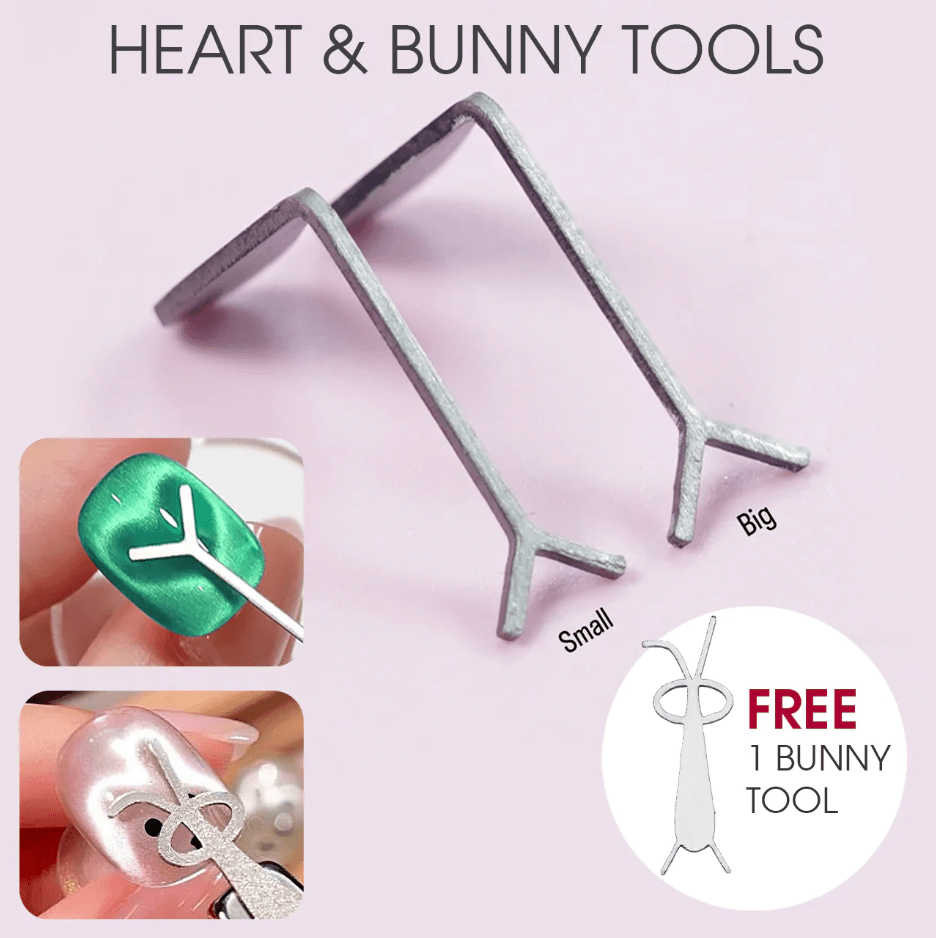 Glamour Us_Lavis_Nails_Heart &amp; Bunny Cat Eye Effect Tool__ The best affordable Latina and Mexican makeup, beauty and cosmetics supply store in Chula Vista, San Diego