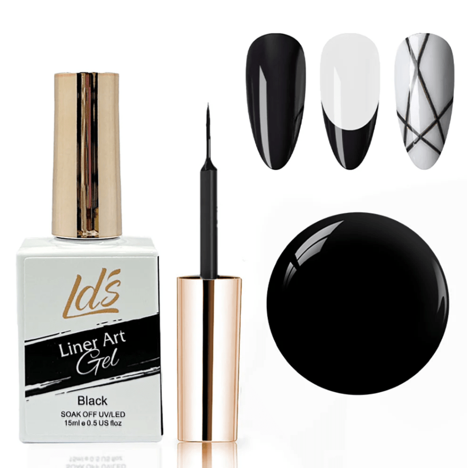 Glamour Us_LDS_Nails_Black UV Led Line Art Gel Polish 15ml__LAG - 01 The best affordable Latina and Mexican makeup, beauty and cosmetics supply store in Chula Vista, San Diego