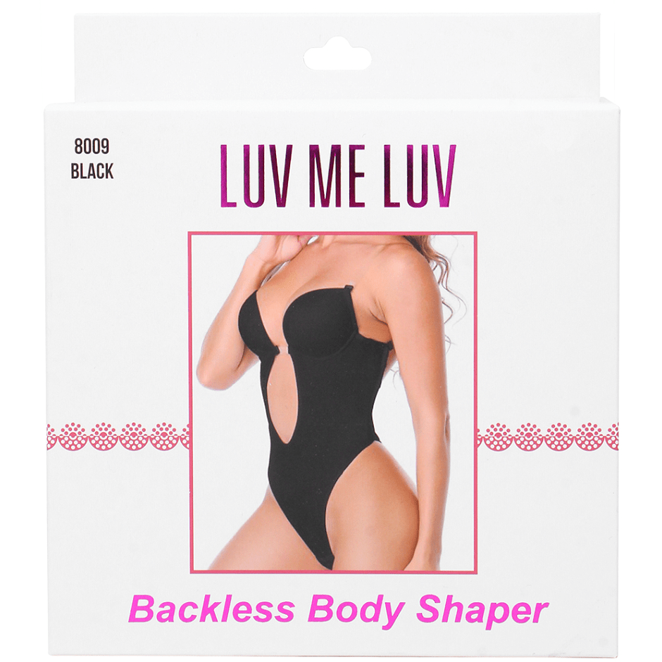 Glamour Us_Luv Me Luv_Bras_Backless Body Shaper_Black XL_8009 - BLXL The best affordable Latina and Mexican makeup, beauty and cosmetics supply store in Chula Vista, San Diego