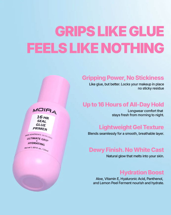 Glamour Us_Moira_Makeup_16HR Seal Glue Primer__HRP001 The best affordable Latina and Mexican makeup, beauty and cosmetics supply store in Chula Vista, San Diego