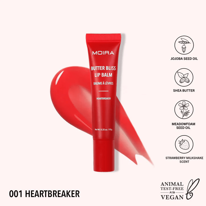 Glamour Us_Moira_Makeup_Butter Bliss Lip Balm_Heartbreaker_BBLB001 The best affordable Latina and Mexican makeup, beauty and cosmetics supply store in Chula Vista, San Diego