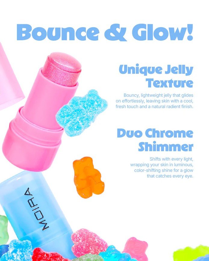 Glamour Us_Moira_Makeup_Icy Glow Jelly Stick Highlighter_Candy Cloud_IJS001 Latina makeup, beauty and skincare supply store Mexican makeup products