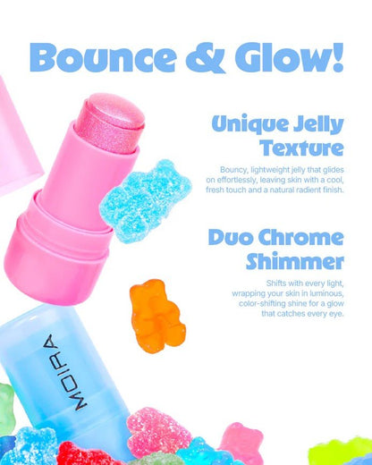 Glamour Us_Moira_Makeup_Icy Glow Jelly Stick Highlighter_Candy Cloud_IJS001 Latina makeup, beauty and skincare supply store Mexican makeup products