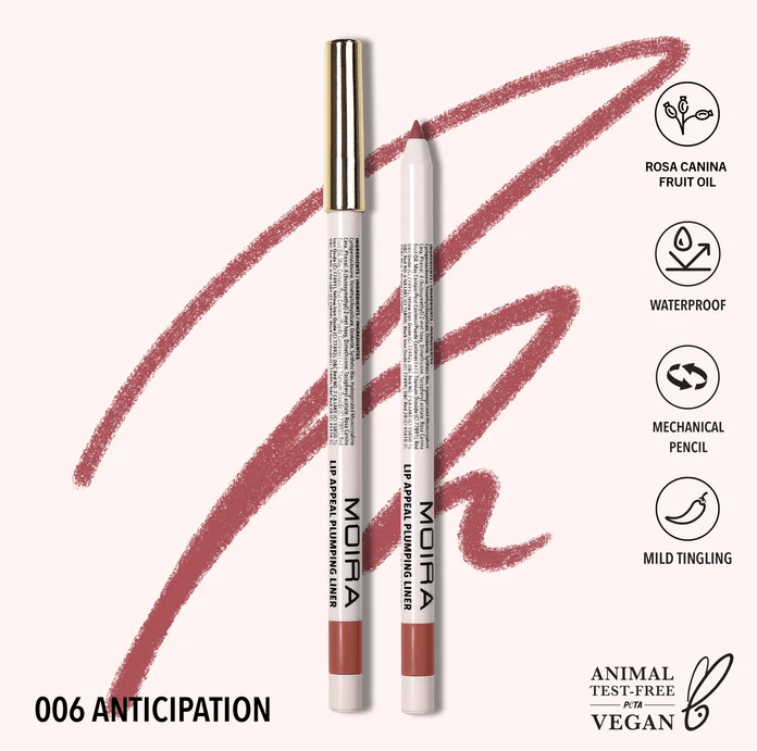 Glamour Us_Moira_Makeup_Lip Appeal Plumping Lip Liner Pencil_Anticipation_LAPL006 The best affordable Latina and Mexican makeup, beauty and cosmetics supply store in Chula Vista, San Diego