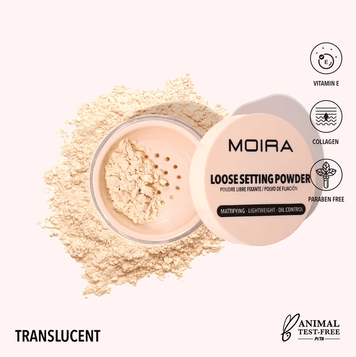 Glamour Us_Moira_Makeup_Loose Setting Powder_Translucent_LSP001 The best affordable Latina and Mexican makeup, beauty and cosmetics supply store in Chula Vista, San Diego
