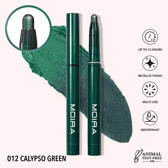 Glamour Us_Moira_Makeup_Stellar Glaze Stick Eyeshadow_Calypso Green_SSS012 The best affordable Latina and Mexican makeup, beauty and cosmetics supply store in Chula Vista, San Diego