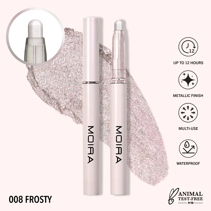 Glamour Us_Moira_Makeup_Stellar Glaze Stick Eyeshadow_Frosty_SSS008 The best affordable Latina and Mexican makeup, beauty and cosmetics supply store in Chula Vista, San Diego