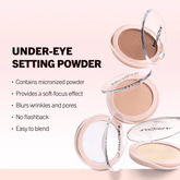 Glamour Us_Moira_Makeup_Under Eye Setting Powder_Translucent_USP100 Latina makeup, beauty and skincare supply store Mexican makeup products