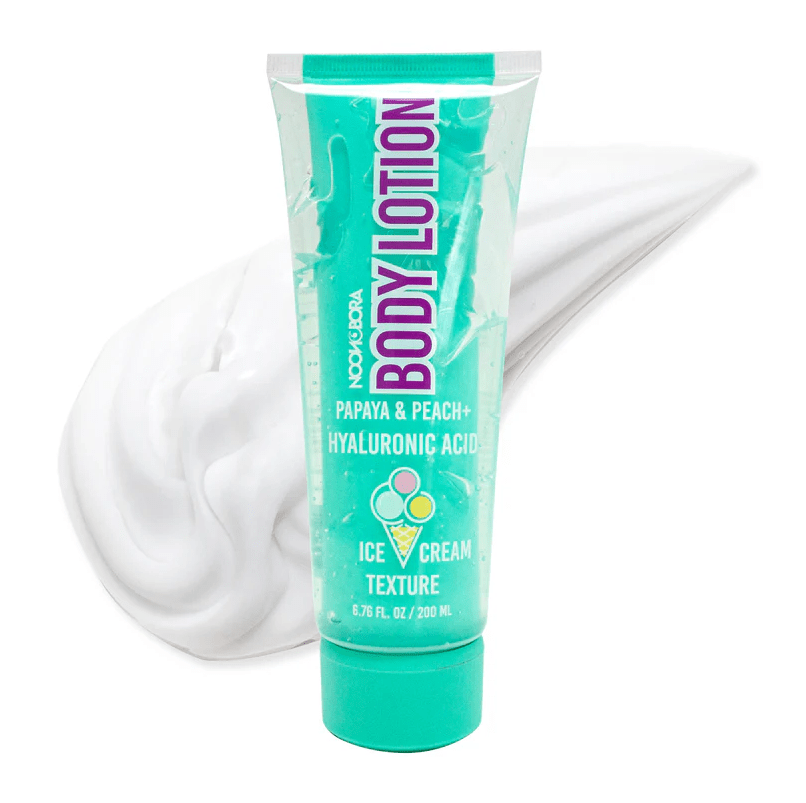 Glamour Us_Noon Bora_Skincare_Ice Cream Body Lotion Papaya &amp; Peach + Hyaluronic Acid__ICBLPPHA The best affordable Latina and Mexican makeup, beauty and cosmetics supply store in Chula Vista, San Diego